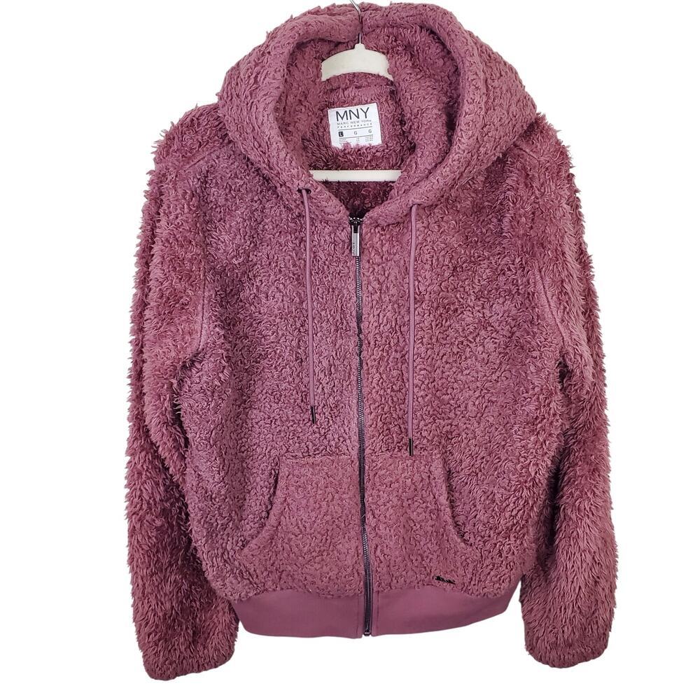 MARC NEW YORK | Full Zip | Purple | Fleece Sherpa Hooded Jacket | Large